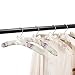 GLCON Satin Padded Hangers for Women Clothing - Floral Sweater Hangers No Bump - Padded Coat Hanger for Wedding - Thick Foam Silk Clothes Hanger for Adult (Pack of 5)