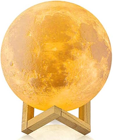 月ライト 18cm 月ランプ 間接照明 おしゃれ インテリア テーブルランプ 置物ライト 3dプリント Usb充電式 無段階調光 Led タッチスイッチ 誕生日プレゼント 雰囲気作り ナイトライト 飾り付け ベッドサイドランプ 女性 男性 バレンタインデー 結婚 引っ越し 進学 新年の