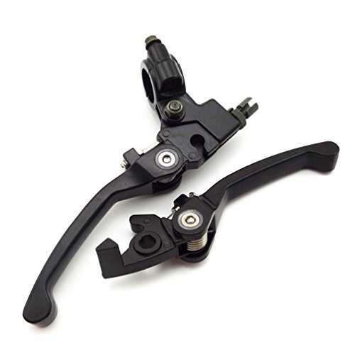 XLJOY Alloy Folding Brake Clutch Levers For 50cc 90cc 110cc 125cc 150cc 160cc CRF50 KLX TTR YCF SSR Thumpstar Pit Dirt Bike Motorcycle - Thumbnail 3