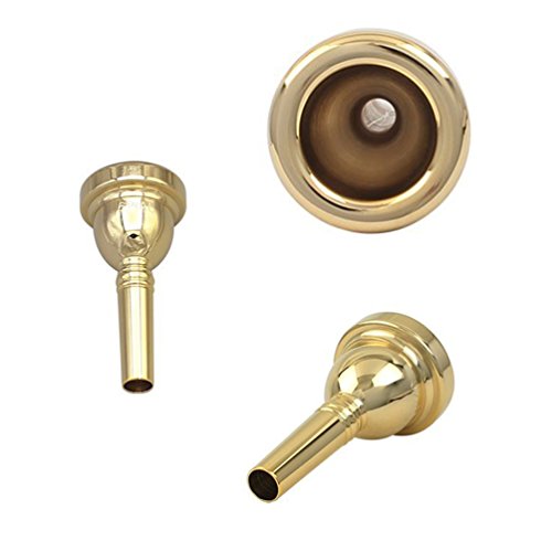 ALLCACA Alto Trombone Mouthpiece Copper Trombone Mouthpieces, 6 1/2AL, Gold - Thumbnail 3