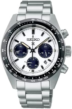 SEIKO Prospex Speedtimer Solar Chronograph Sports White Dial Watch