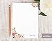 PAINTED FLORALS I NOTEPAD - Personalized Flower Stationery/Stationary 5x7 or 8x10 Note Pad