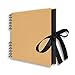 Scrapbook Photo Album with Black Page 12x9, Great for Craft Paper Father's Day Gifts, Valentines Day Gifts, Wedding Guest Book, DIY Anniversary Travel Memory by FunSponsor (Classic)