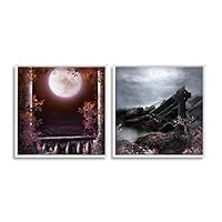 Framed Canvas Wall Art Dreamscape Canvas Prints Home Artwork Decoration for Living Room,Bedroom - 16