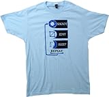 Shoot, Edit, Sleep, Repeat | Funny Photography Unisex Photographer Humor T-shirt