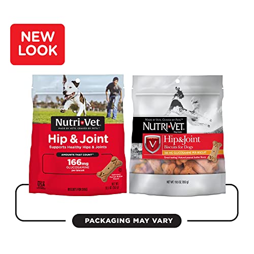 NutriVet Hip & Joint Biscuits for Dogs Tasty Dog Glucosamine Treat