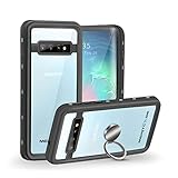 Galaxy S10 Case-Meritcase IP68 Waterproof Galaxy S10 Case-Support Biometric Fingerprint Reader Built in Screen Protector Kickstand Full Body Sealed Protective Case for Samsung Galaxy S10 (6.1inch)