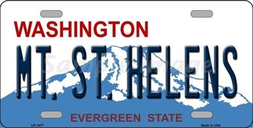 LP-1477 MT ST HELENS X4gqd WA Novelty State Background Vanity Metal License GoJ21J Plate Tag Sign sign licence lisence plate metal ajasjsje45667890 hgjjjdnb nnbmvjdk erttyuiopighsder ghjvn vbncdfferttyui sddfghjjweq gjjei3i 6" x 12" standard automo