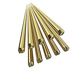 Walmeck 10pcs 1.6mm333mm Brass Gas Brazing Rod No Need Solder Powder