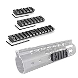 Alritz Picatinny Keymod Rail Mount Sections, 3-Slot 7-Slot 13-Slot Aluminum Rail Set for Keymod Picatinny Handguard Rail Systems, 3 Allen Wrench Included, Matte Black