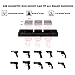 leeken Gun Magnet Mount with 3M Tape & Holster- Multi Angle Adjustable Design Never Damage car or Desk-Rubber Coated 43 Lbs Rated -Concealed Holder for Handgun,fit for All Surface
