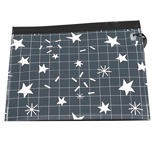 YouCY Stars Leaves Clean Wipes Carrying Bag Cosmetic Pouch Reusable Wipes Container Dispenser Travel Wet Wipe Case for Women Girl,Stars - Thumbnail 4
