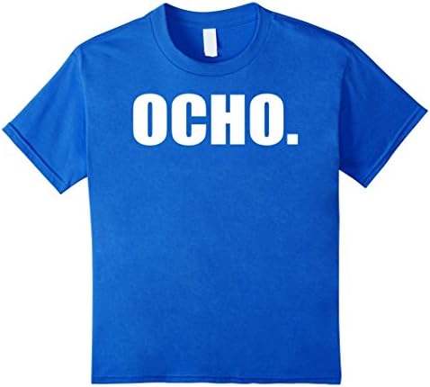 Kids 8th Birthday Shirt - Ocho Anos - Camisa de 8 Cumpleanos 6 Royal Blue