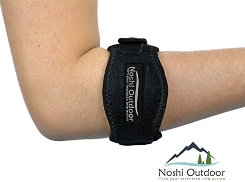 Best Tennis & Golfer's Elbow Band/Brace with Neoprene Compression Gel Pad - Great Support and Relieves Tendonitis, Arthritis & Forearm Pain - Adjustable Velcro Straps One Sizes Fits Men & Women 2-Pack