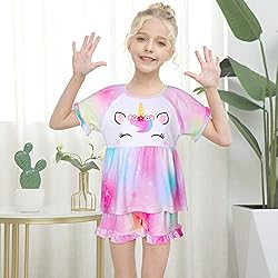Girl & Doll Matching Pajamas Unicorn Outfit Clothes