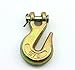 WorldPac (Pack of 4) 5/16-inch, Grade 70 Clevis Grab Hook, Yellow Chromate Finish