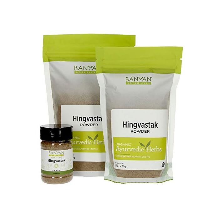 Banyan Botanicals Hingvastak Powder Spice Jar - 98% USDA Organic - Warming & Nourishing Digestive Aid - Calms Gas…