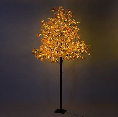 Lightshare Maple Tree 8 Ft 264 Led Warm White Lights Natural Looking Maple Leaves Pricepulse