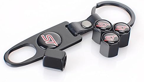 ST valve caps set, black, incl. keyring - Image 3