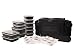 Meal Prep Lunch Box ISOBAG - Large Insulated 6 Meal Prep Bag/Cooler With 12 Containers, 3 Ice Packs & Shoulder Strap (blackout) - MADE IN USA