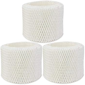 Extolife 3 Pack Replacement Humidifier Filter for Vicks & Kaz WF2 Humidifier V3100, V3500, V3500N, V3600, V3700, V3800, V3850, V3850JUV, V3900, V3900JUV, VEV320, 3020, ECM-250i, ECM-500, WA-8D (3)