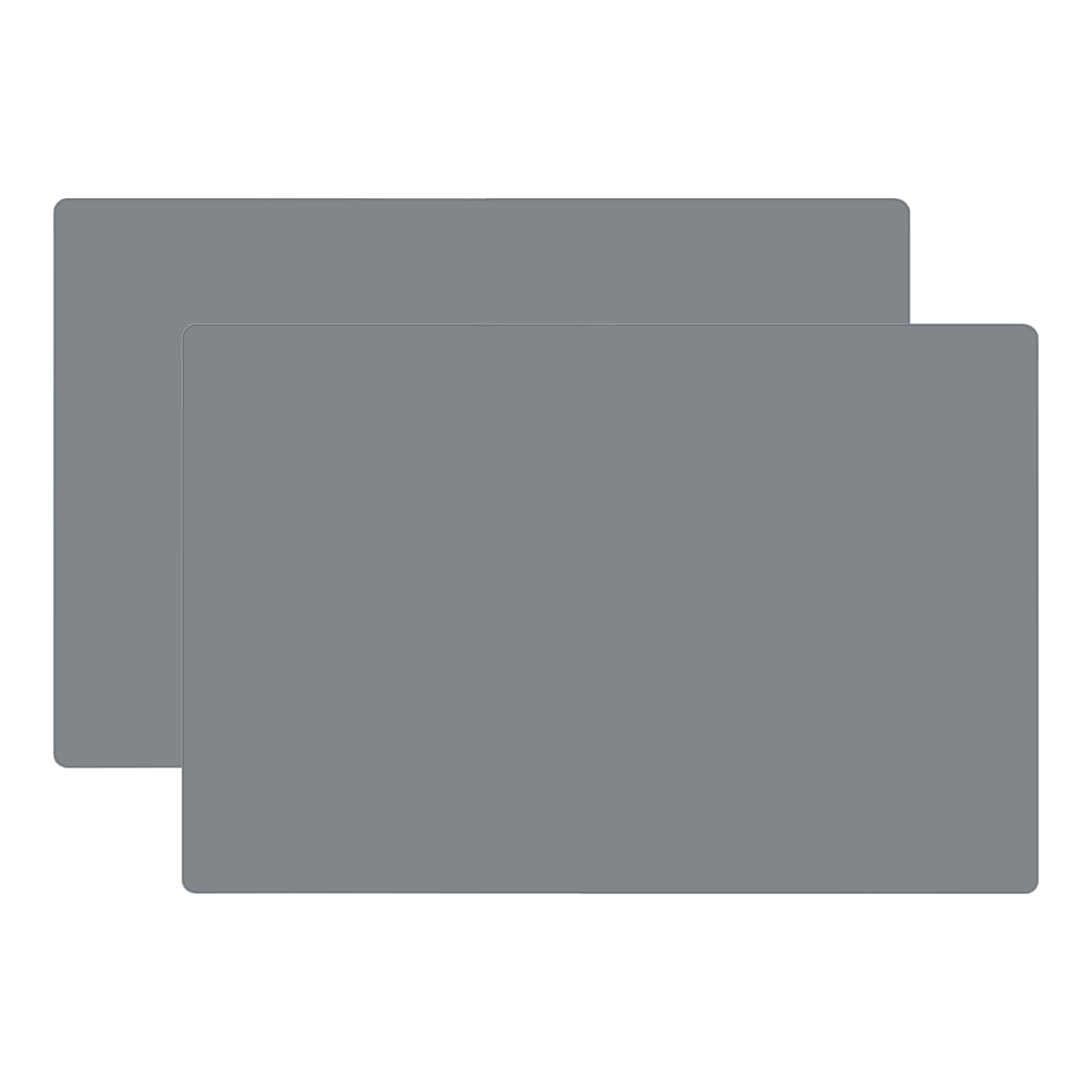Photo 1 of Silicone Counter Mats Set of 2 - Kitchen Countertop Protector, Heat Resistant, Non Slip, Thicker 1.3 MM, Extra Large (Dark Grey - 2 Pcs)