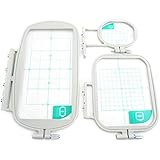 3-Piece Embroidery Hoop Set for Brother Embroidery Machines - SE400 PE500 LB6800 ---- SE270D SE350 SE400 PE-300S PE-400D PE500 HE-120 HE-240 LB-6770 LB-6800PRW 500D 900D 950D SB7050E