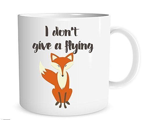 I Don't Give a Flying Fox Mug, Funny Coffee Cup 11 oz.