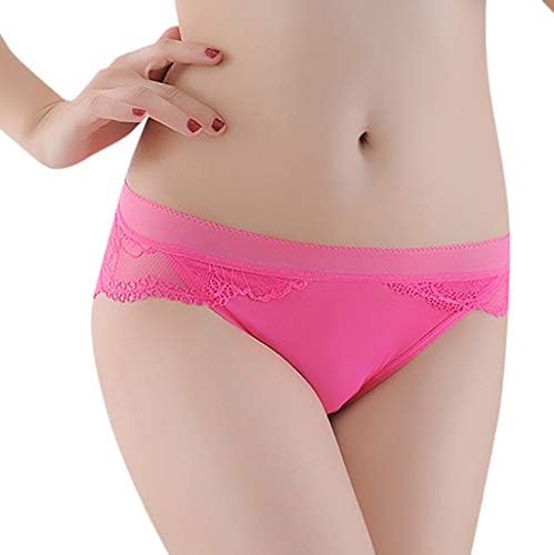 Lailailaily Women's Sexy mesh lace Stitching Perspective Panties