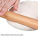 Rolling Pin - Wooden Rolling Pin for Baking, Professional Dough Roller Rolling Pins Wood, 15 Inch by 1-3/8 Inch, Beech Wood Rolling Pin for Baking Pizza, Clay, pasta, Cookies, Roller Pins Baking