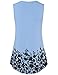 Shirts For Women,Laksmi Summer Patchwork V Neck Sleeveless Pleated Knitted Blouse Top Tanks,Blue XX-Large