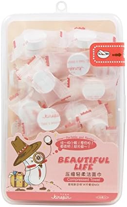 Kinepin 35 PCS Travel Essential Makeup Dirt Remove Tool Compressed Towel Cloth