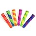 Dpowro Multiuse Popsicle Molds - Silicone Ice Pop Molds and Slim Snack - Maker with Attached Cap - Ice Pop Tube Mold Container - BPA Free - Multi-Color，Set of 6