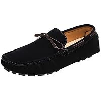 Flat Loafer for Men Suede Leather Slip-on Dress Driving Moccasins Casual Boat Amazon.com | yldsgs Flat Loafer for Men Suede Leather Slip  main image 4