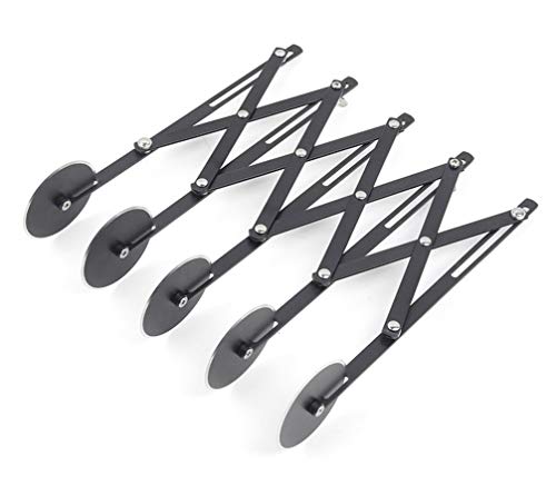 5 Wheel Nonstick Pastry Cutter, Wosoova Stainless Steel Dough Divider Expandable Pizza Slicer Knife, Multi-Wheel Baking Cutter Roller for Brownies, Cookies, Cake, Pasta Dough - Thumbnail 6