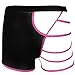 YiZYiF Men's Hollowed Straps One Side Mesh Boxer Briefs Underwear Hot Pink