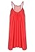 FUNOC® Women's Summer Casual Sleeveless Evening Party Beach Dress Short Mini Dress, Coral, Small