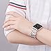 Wolait 38mm iWatch Bands Stainless Steel Replacement Metal Strap Band Compatible for Apple Watch Series2, Series1 (38mm Rose Gold)