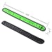 Techion 2 Pack LED Slap Armband/LED Snap on Bracelet with High Visibility for Cycling/Biking/Walking/Jogging/Running Gear (Green Pack)