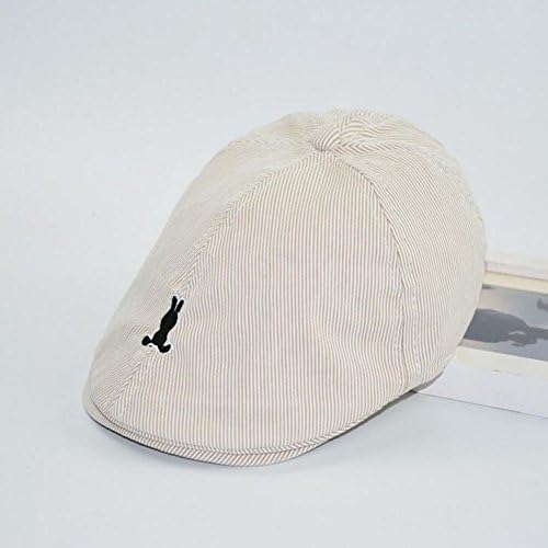 Newborn Boy Girl Summer Swim Hats Baby Children Stripes Berets Embroidered Rabbit Summer Sun Hats Little Rabbit Toddler Cap 2-6 Year