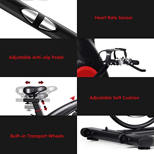 gymax indoor cycling bike reviews