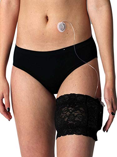 2019 Lingerie-Quality Stretch Lace Garter for Insulin Pump (Black, L) - //medicalbooks.filipinodoctors.org