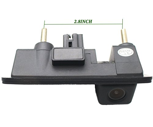 Vehicle Backup Camera with Dynamic Intelligent Trajectory Moving Guide Line Work With Audi A4L A5 A3 Q3 Q5 RS6 for VW Passat Tiguan Jetta Sharan Touareg Lavida Skoda, Car Rear View Trunk Handle Camera