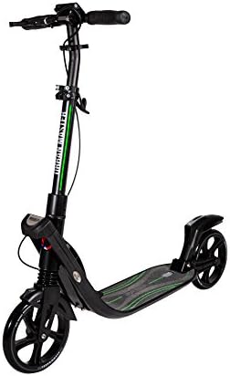 Mad Wheels Big Wheel Scooter Urban Master, 1 Second Foldable Design, Handlebar Brake, Lightweight Construction, Double Suspension