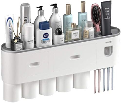 歯ブラシスタンド 歯ブラシホルダー 歯磨きコップ ホルダー 歯ブラシ立て 壁掛け 置き型 海外 粘着式 自動歯磨き粉ディスペンサー コップスタンド 洗面台 5コップ バスルーム 歯磨きコップホルダー 多機能収納ケース 歯ブラシスタンド 歯ブラシホルダー 歯磨きコップ ホルダー 歯ブラシ立て 壁掛け 置き型 海外 粘着式 自動歯磨き粉ディスペンサー コップスタンド 洗面台 5コップ バスルーム 歯磨きコップホルダー 多機能収納ケース