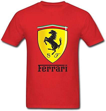 Minfa Men's General Motors Ferrari Logo T-shirt Red XXXL