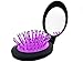 Soft Hair Brush - Folding Travel Hair Bush and Comb With Mirrror, Mini Pocket Hair Brush Hair Comb For Women Gift Idea (Purple）