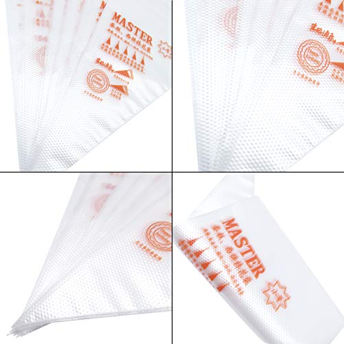 Pack of 200 Disposable Pastry Bag Cake Icing Piping Baking Decoration Tools,Frosting Bags for Cookie, Cupcake, and Cake Decorating - Thumbnail 4