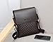 Alena Culian Business Man Bag Classic Plaid Design Men Messenger Bag Shoulder Bag(brown)