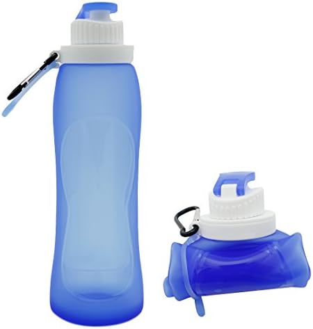 LayDUS Collapsible Water Bottle BPA Free Silicone 500 ML/17 OZ Leak Proof Silicone Water Bottle